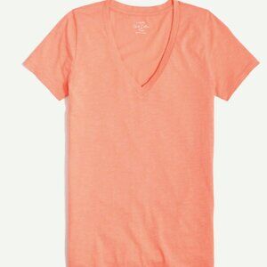 NEW NWT J. Crew Factory Vintage Slub Cotton Tee Color: Brilliant Peach